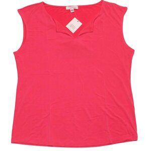 Calvin Klein Women's Sleeveless Red Shirt K5DH7014 NWT Size L